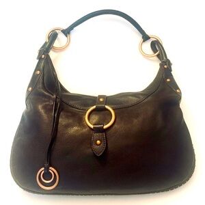 KATE LANDRY Brown Large
Leather Hobo Shoulder Handbag